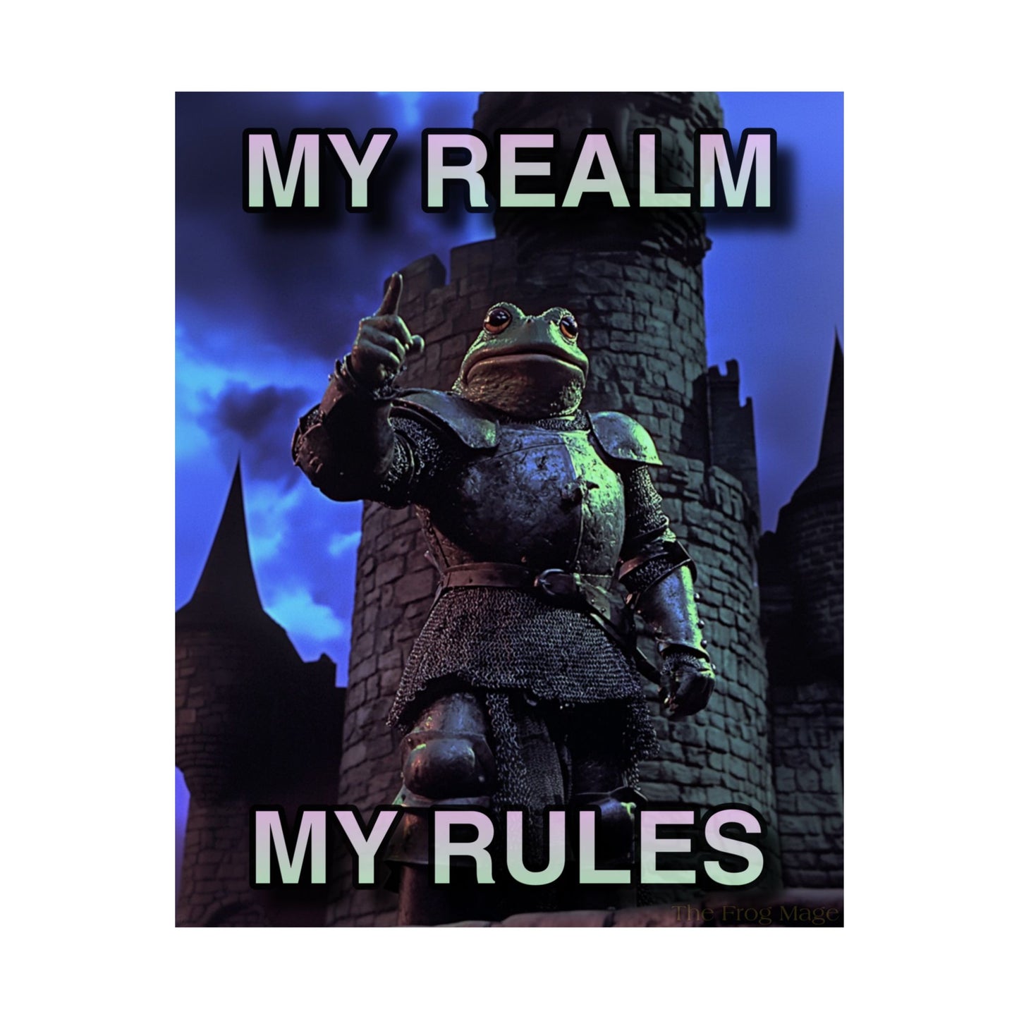 MY REALM MY RULES The Frog Mage Poster