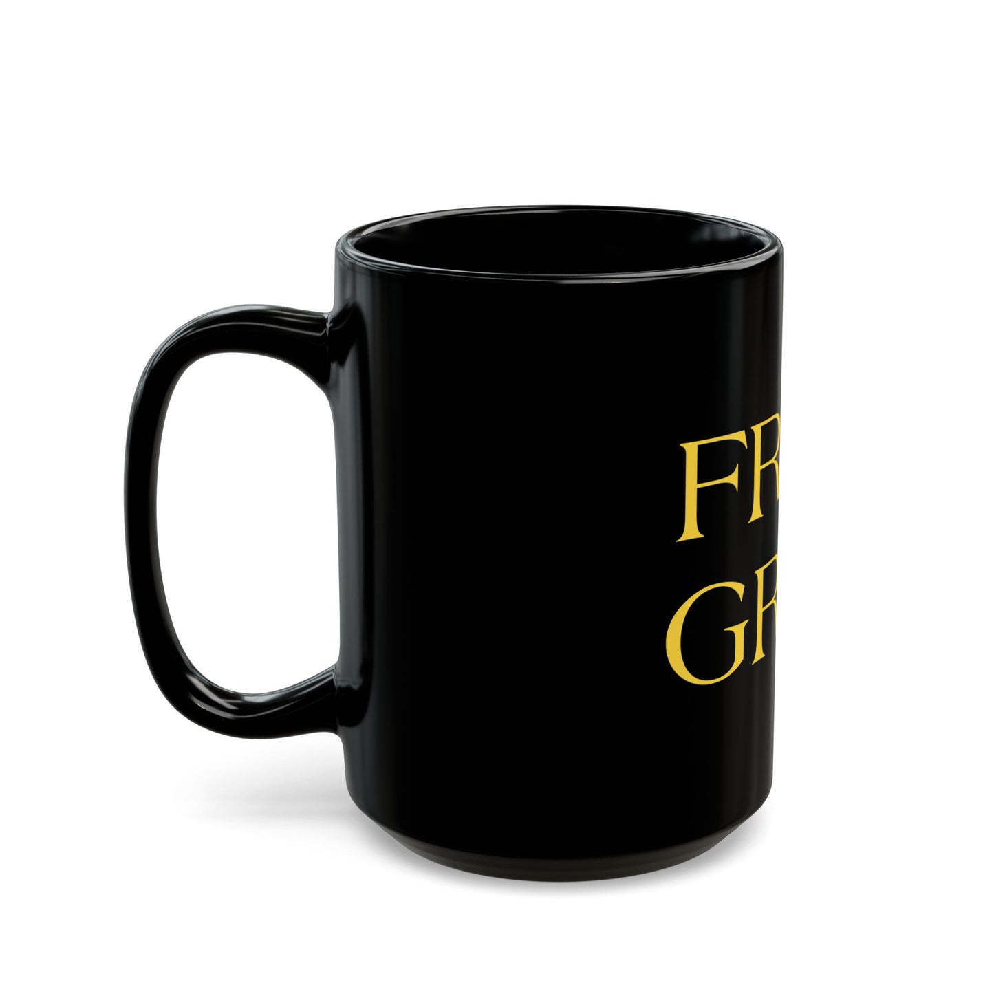 Frog Grog Black Mug