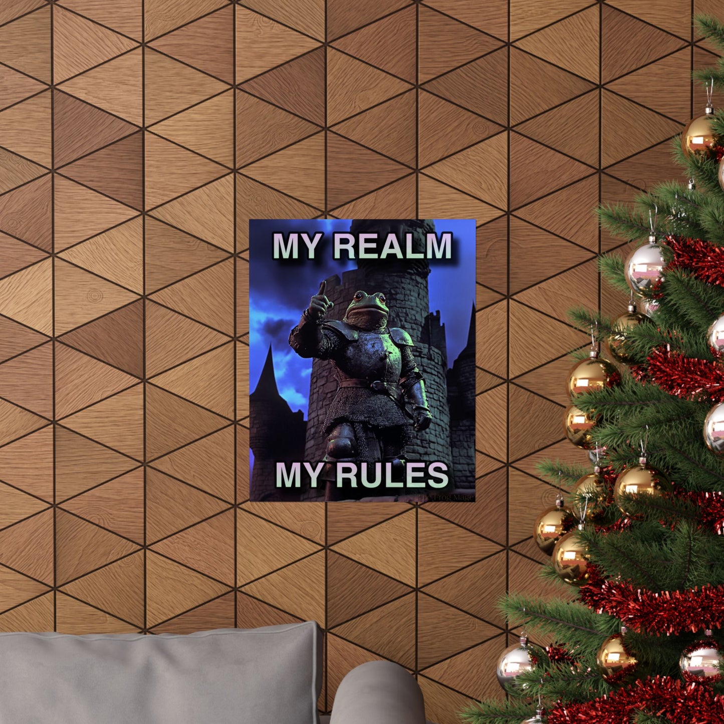 MY REALM MY RULES The Frog Mage Poster