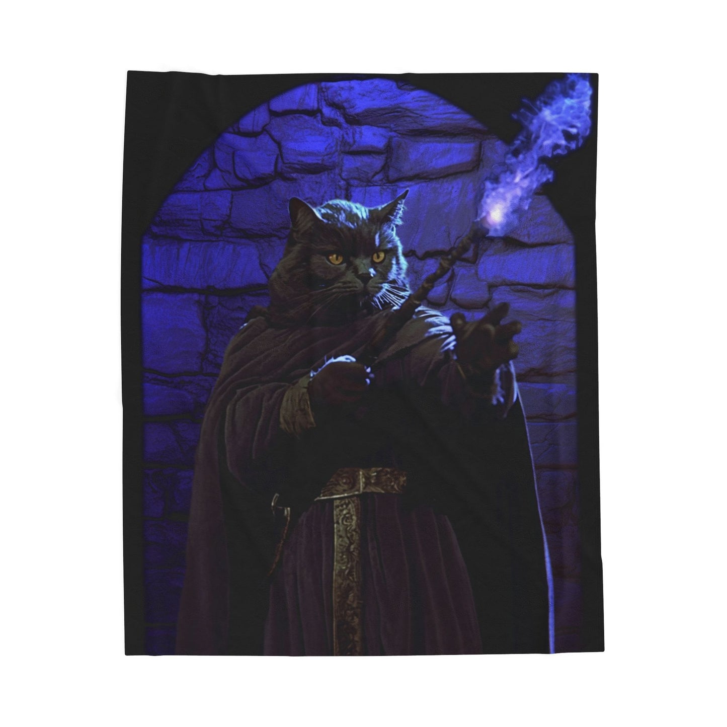 The Cat Wizard Plush Blanket