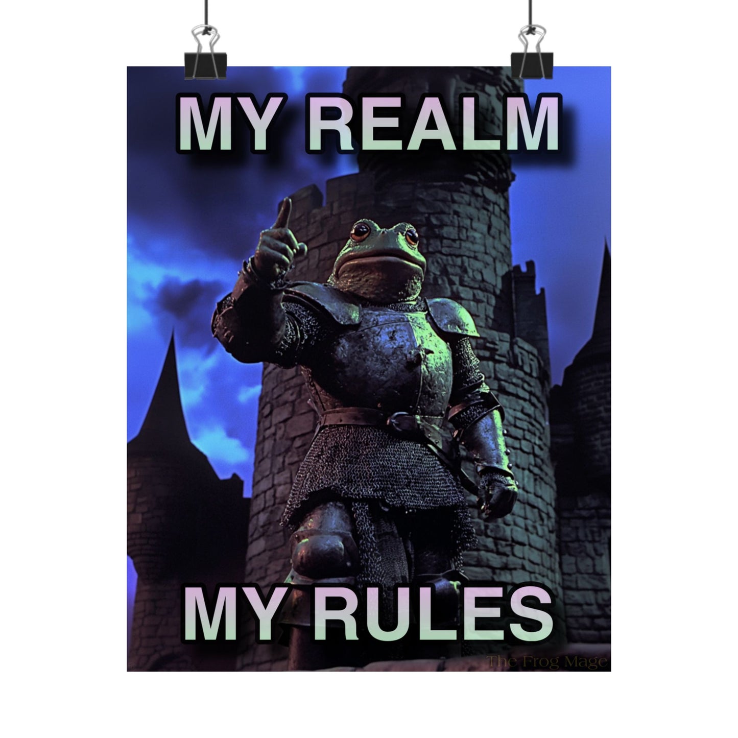 MY REALM MY RULES The Frog Mage Poster