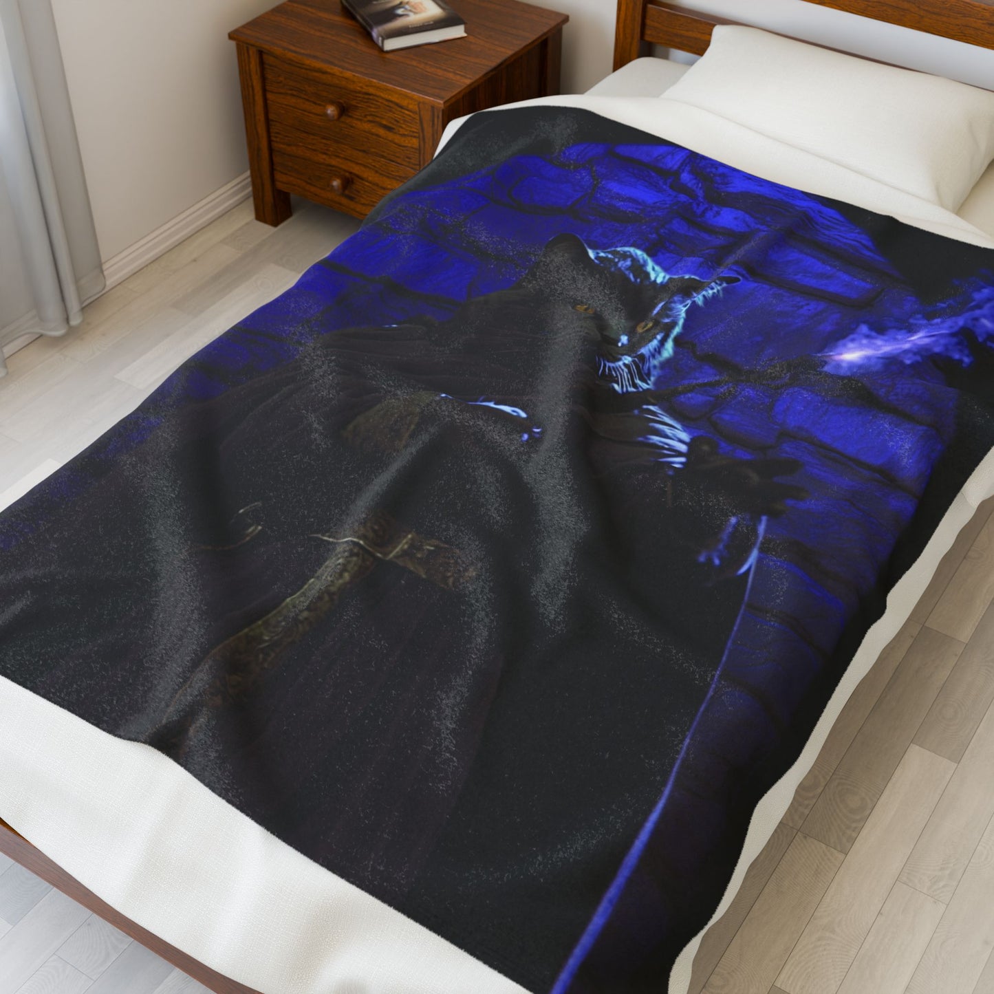 The Cat Wizard Plush Blanket