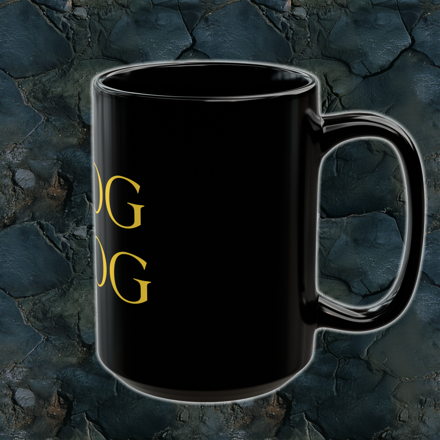 Frog Grog Black Mug